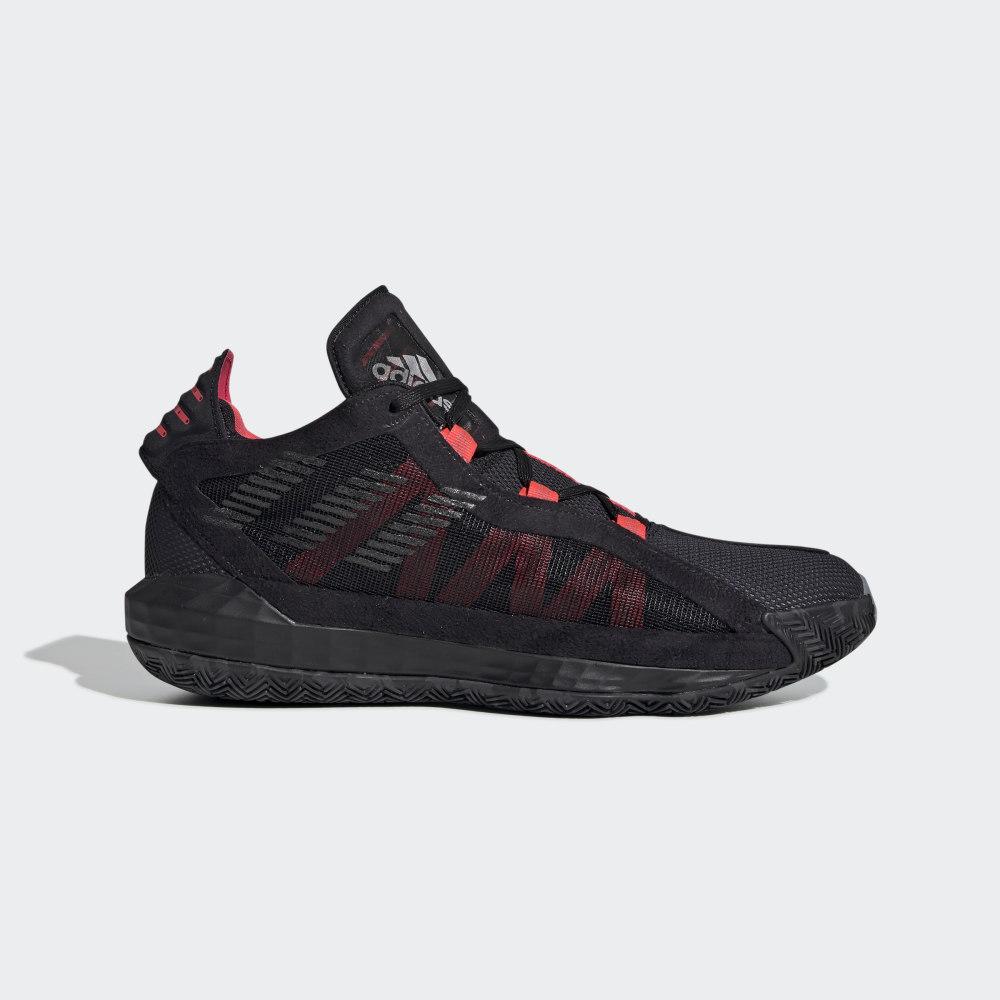 Adidasi Baschet Adidas Dame 6 Barbati Romania - Negrii/Rosii EF9866